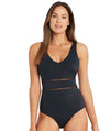Sea Level Lola Shimmer Tank Style D-DD Cup One Piece Swimsuit - Charcoal Swim
