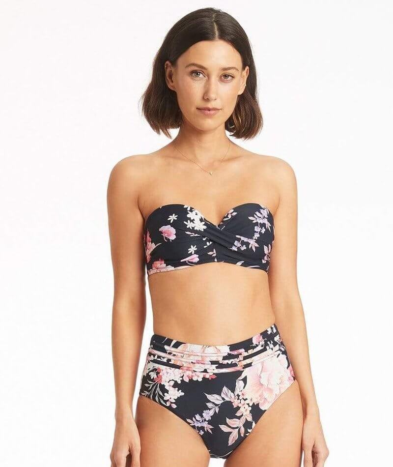 Twist front bandeau bikini top new arrivals