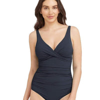 Sea Level Messina Cross Front B-DD Cup One Piece Swimsuit - Storm Blue