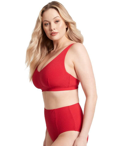 Sea Level Messina E-F Cup Bralette With Hidden Underwires - Red Swim