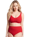 Sea Level Messina E-F Cup Bralette With Hidden Underwires - Red Swim