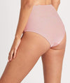 Sea Level Positano Stripe Gathered Side High Waist Brief - Orange Swim