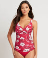 Sea Level Tropicale Cross Front B-DD Cup Singlet Top - Red Swim