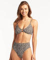 Sea Level Wild Cat High Waist Band Brief - Espresso Swim