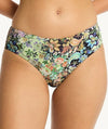 Sea Level Wildflower Mid Bikini Brief - Sea Swimwear