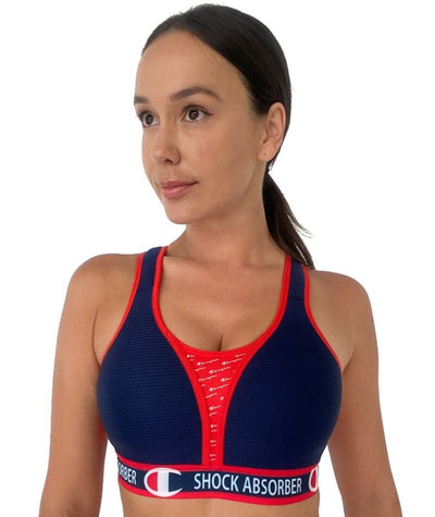 Shock Absorber Ultimate Run Padded High Impact Sports Bra - Athletic Navy Bras