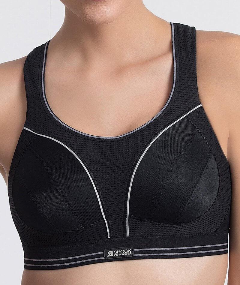 Buy Shock Absorber Black Ultimate Run Padded Non Wired Sports Bra