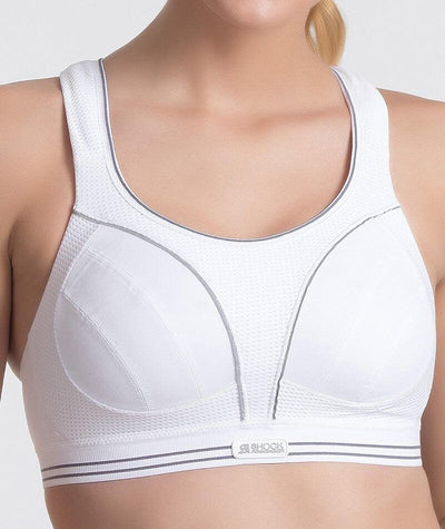 Shock Absorber Ultimate Run Sports Bra - White/Silver Bras