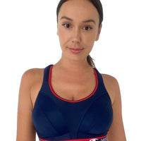 Shock Absorber Ultimate Run High Impact Wire-free Sports Bra - Athletic Navy