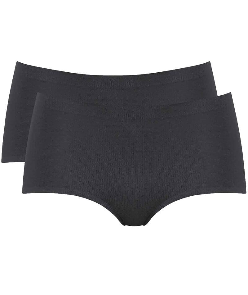 Sloggi Active Short 2 Pack - Black Knickers 