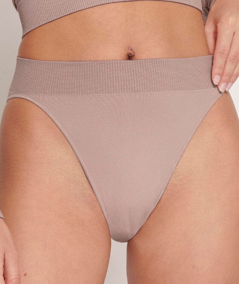 Sloggi Ever Infused Aloe High Leg Brief - Foggy Mauve Knickers
