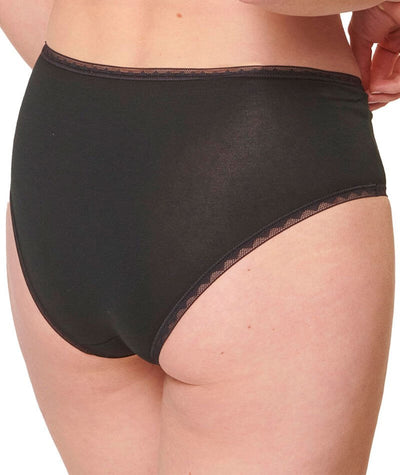 Sloggi GO High Waist 2 Pack Brief - Black Knickers