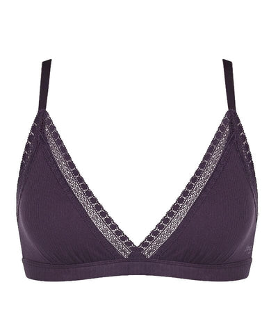 Sloggi Go Ribbed Wire-free Bralette - Blueberry Bras