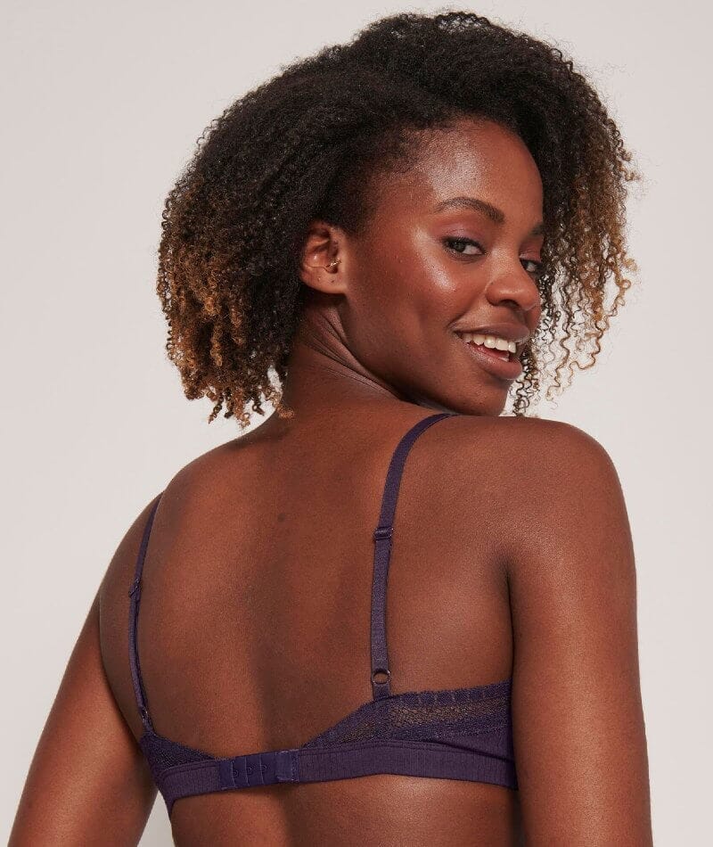 Soutien-Gorge Femme Sloggi Bralette Zero Feel 2.0 - Sans Armatures, Coussinets Amovibles - Bleu Marine - 2