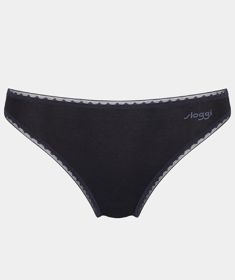Sloggi Go Tai 2 Pack Brief - Black Knickers