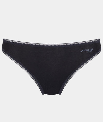 Sloggi Go Tai 2 Pack Brief - Black Knickers