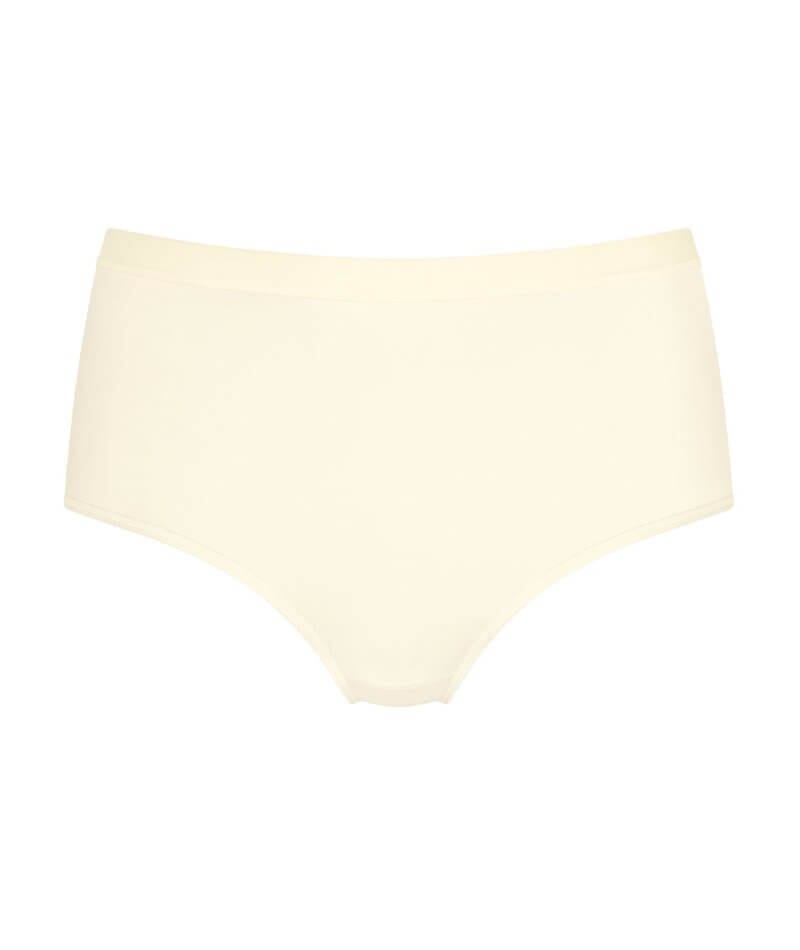 Sloggi WOW Comfort 2.0 High Waist Brief - Ecru White Knickers
