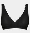 Sloggi ZERO Feel Lace Bralette - Black Bras