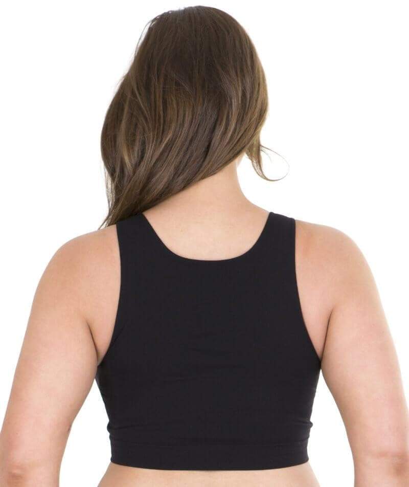 Jockey Women's High Neck Full Coverage Sports Bra, Deep Black, Small at   Women's Clothing store