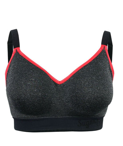 Sugar Candy Crush Fuller Bust Seamless F-HH Cup Wire-free Lounge Bra - -  Curvy Bras