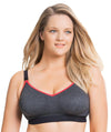 Sugar Candy Crush Fuller Bust Seamless F-HH Cup Nursing Bra - Charcoal Bras