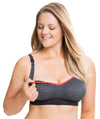 Sugar Candy Crush Fuller Bust Seamless F-HH Cup Nursing Bra - Charcoal Bras