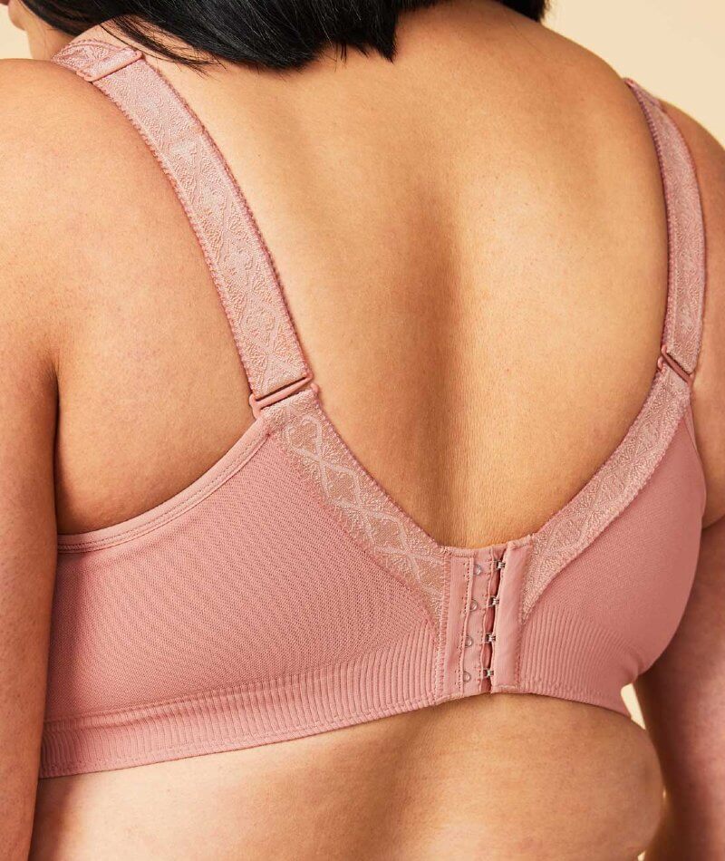Sugar Candy Fuller Bust Seamless F-HH Cup Wire-free Lounge Bra - Rosew -  Curvy Bras