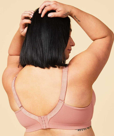 Sugar Candy Fuller Bust Seamless F-HH Cup Lounge Bra - Rosewood Bras