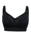 Sugar Candy Lux Fuller Bust Seamless F-HH Cup Lounge Bra - Black Bras