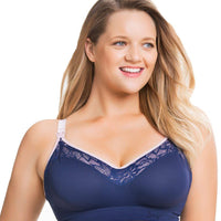 Sugar Candy Lux Fuller Bust Seamless F-HH Cup Wire-free Nursing Bra - Navy