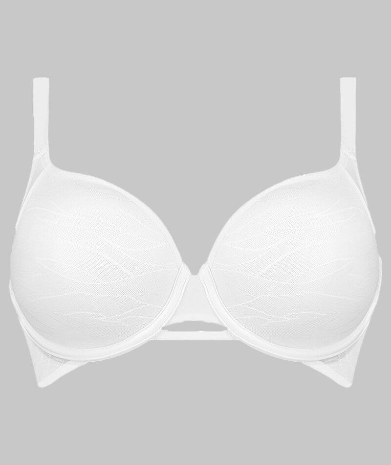 Triumph Airy Sensation Spacer T-Shirt Bra - White - Curvy Bras