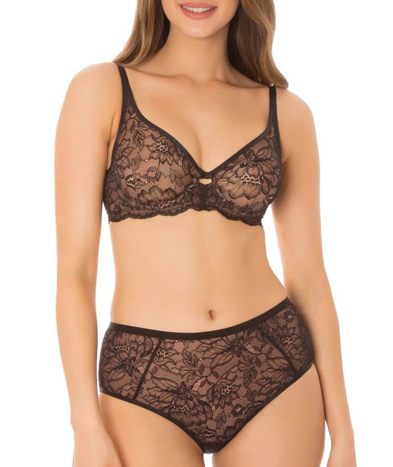 Triumph Amourette Charm Non-Padded Bra - Black - Curvy