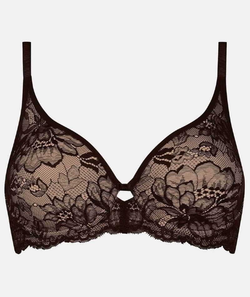 Triumph Amourette Charm Non-Padded Bra - Black - Curvy Bras