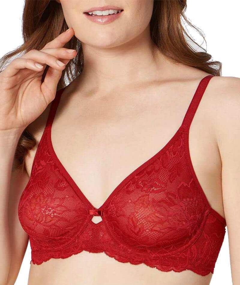 Triumph Amourette Charm Non-Padded Bra - Spicy Red