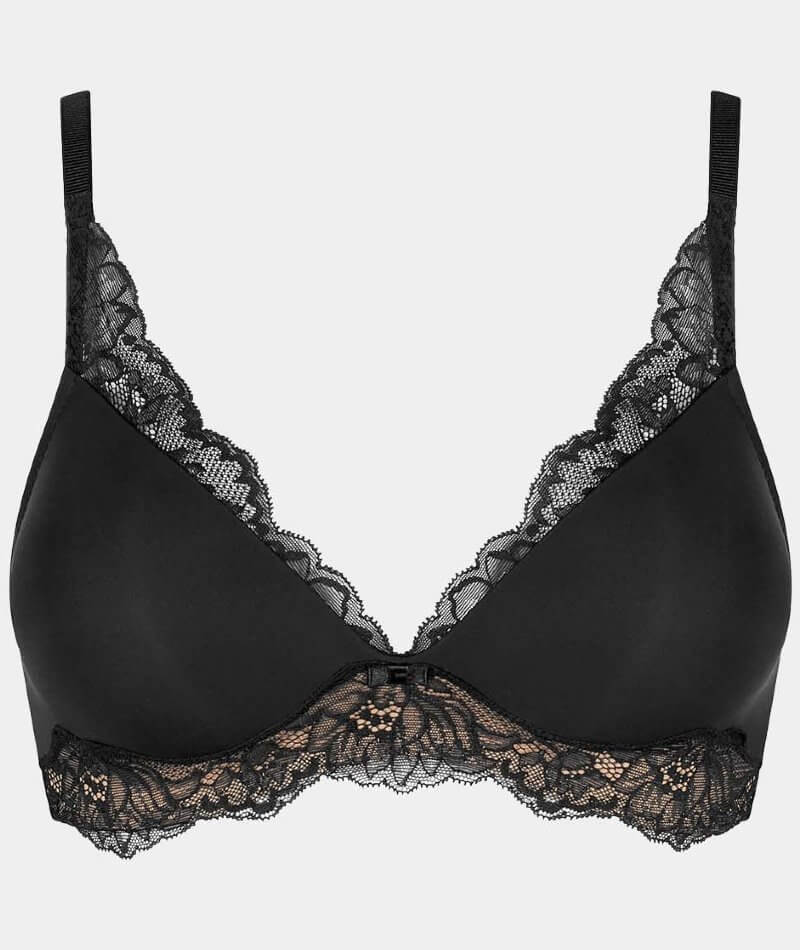 Triumph Women's Amourette Wired Lacy Bra - Black