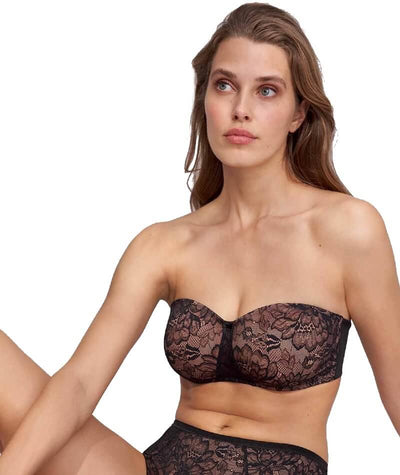 Triumph Amourette Charm Wired Strapless Bra - Black Bras