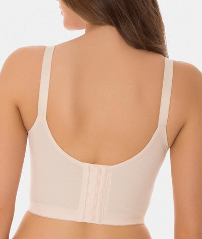 Triumph Doreen Cotton Longline Bra - Fresh Powder Bras