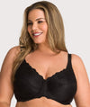 Triumph Embroidered Minimizer Bra - Black Bras