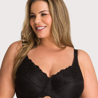 Triumph Embroidered Minimizer Bra - Black