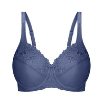 Triumph Embroidered Minimizer Bra - Indigo Blue