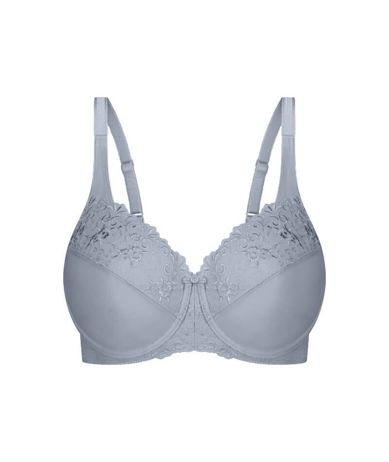 Triumph Embroidered Minimizer Bra - Pearl Grey Bra