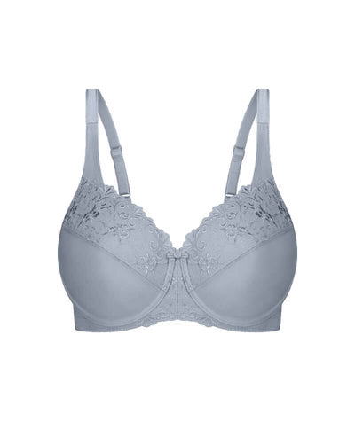 Triumph Embroidered Minimizer Bra - Pearl Grey Bra