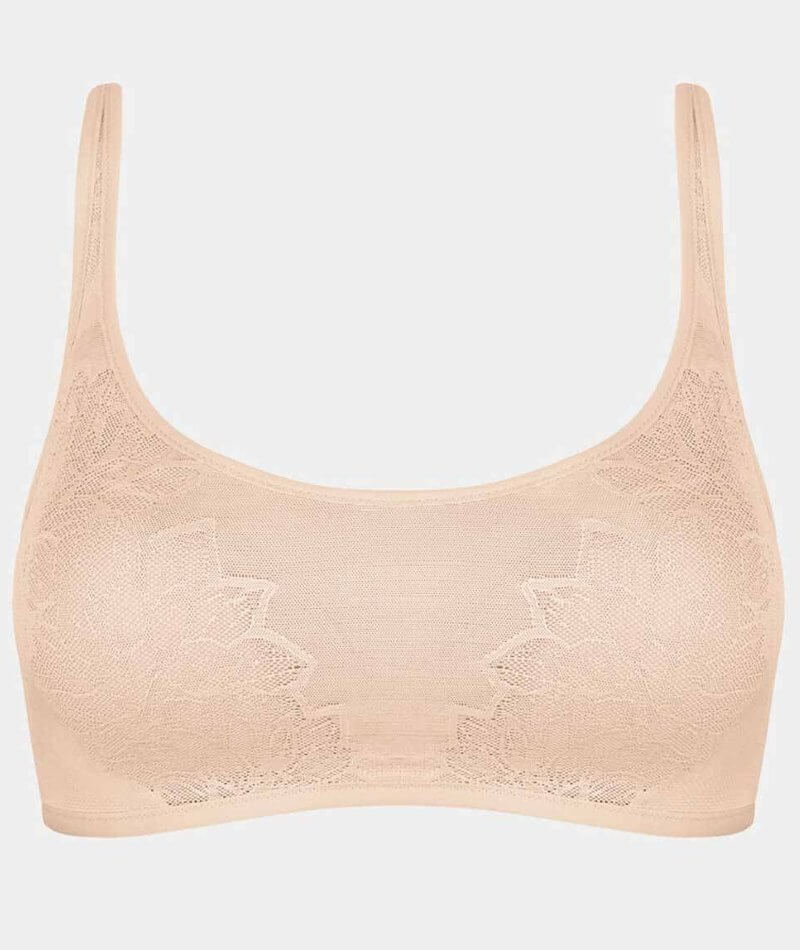 hvor ofte muskel Ubrugelig Triumph Fit Smart Padded Wire-free Bra - Light Brown - Curvy Bras