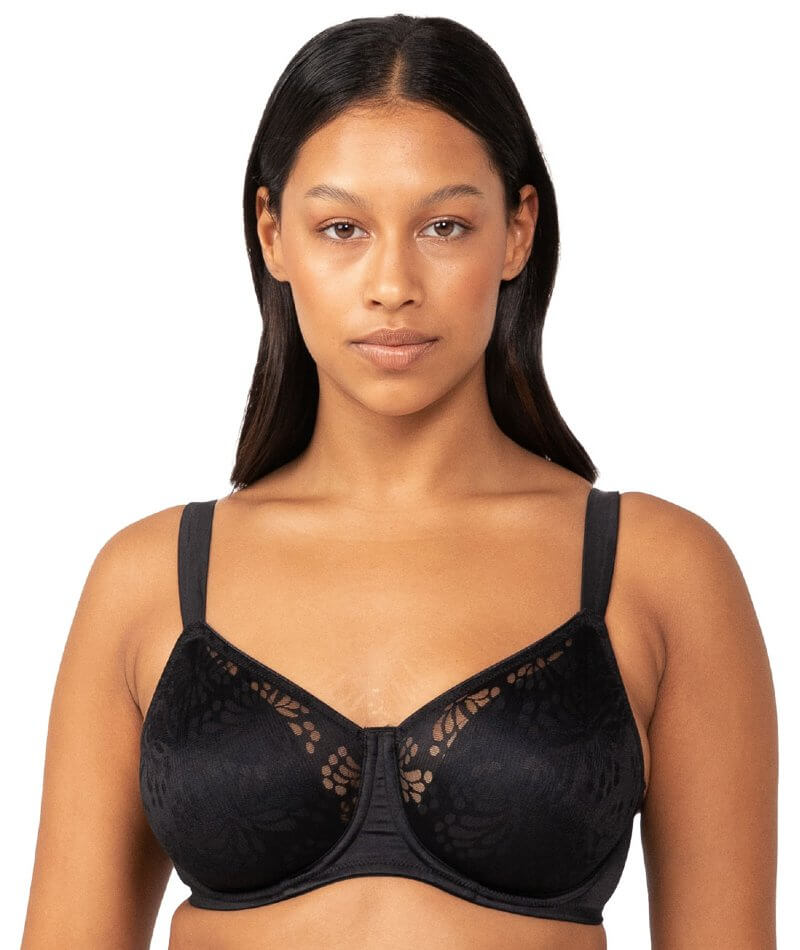 UK Ladies Plus Size Bra Non-Wired Full Cup No Padding Comfort Lace  Minimiser Bra 