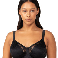 Triumph Lacy Minimizer Bra - True Navy - Curvy