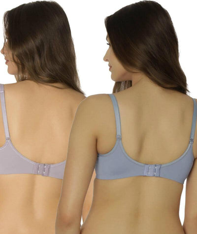 Triumph Mamabel Smooth Maternity Bra 2 Pack - Placid Water/Grey Bras