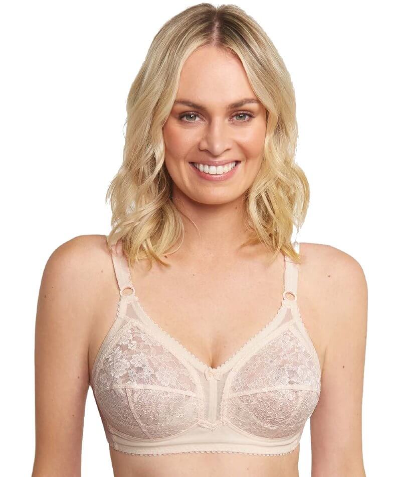 Triumph Poesie Firm Support Wire-Free Bra - Nude - Curvy Bras