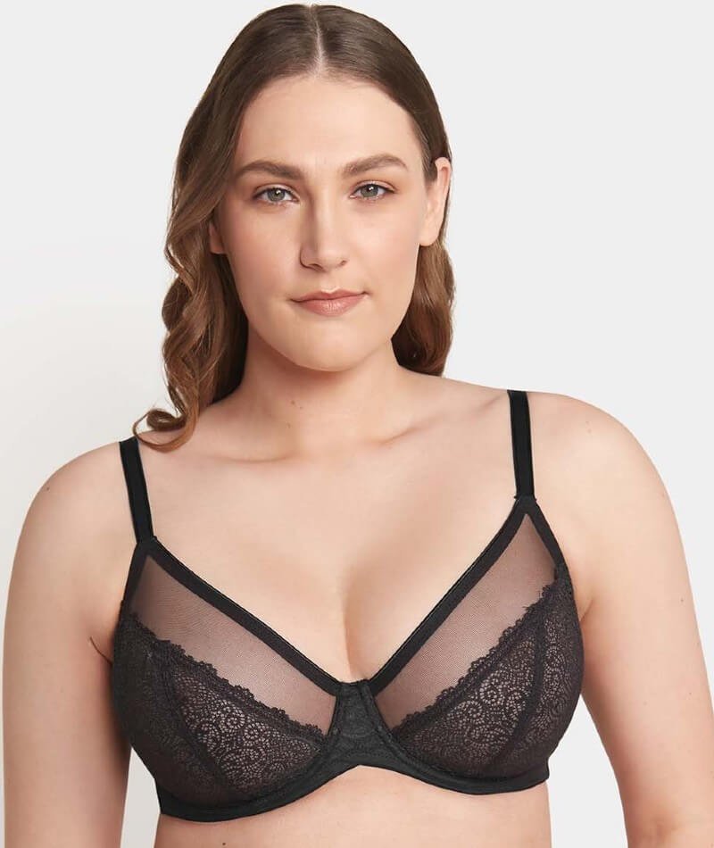 Triumph Sheer Minimizer Bra - Black Bras