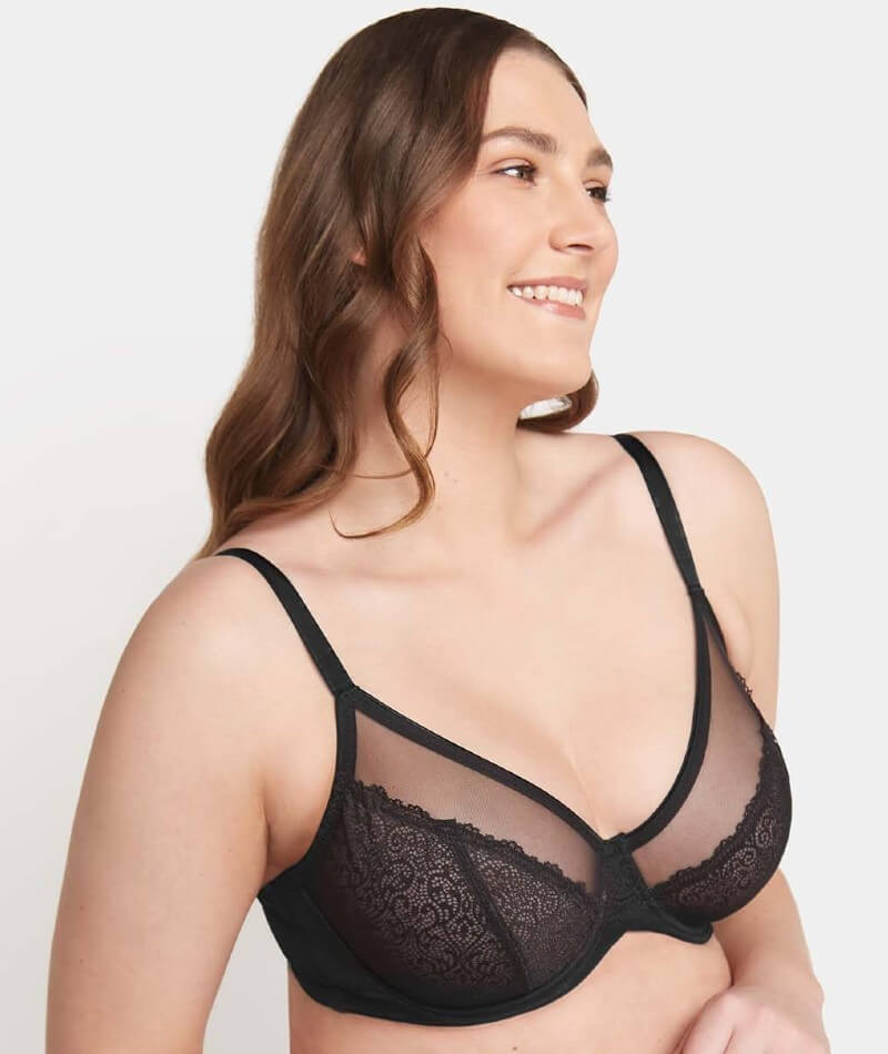 Triumph Sheer Minimizer Bra - Black Bras