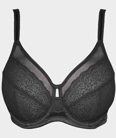 Triumph Sheer Underwired Bra - Black Bras